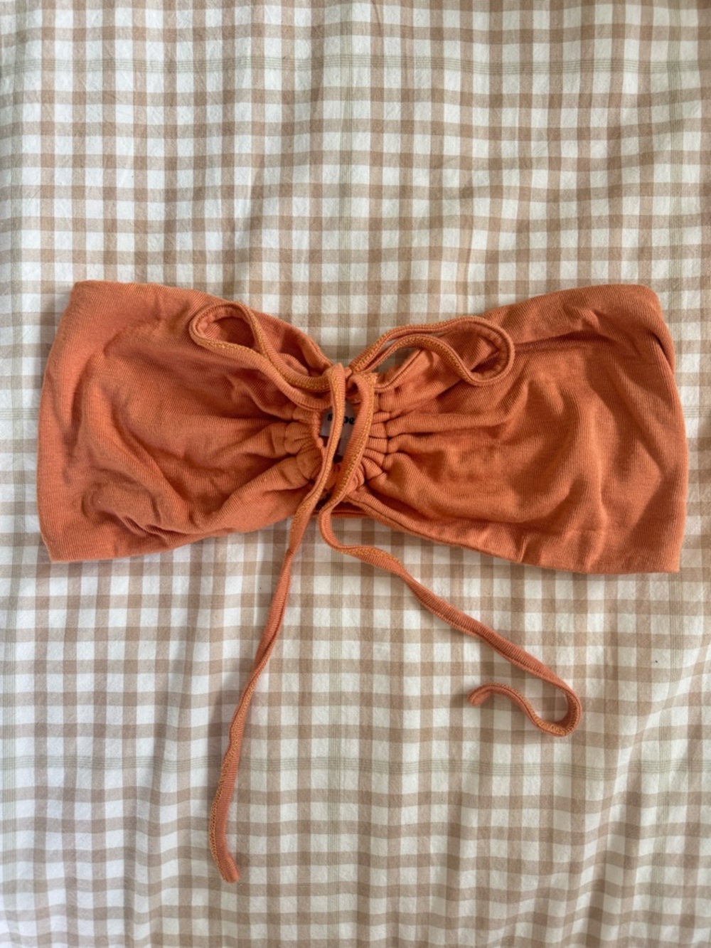Super down bandeau bra top